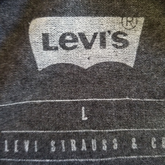 NEW Levi's 3D Logo Graphic‎ Short Sleeve Gray T-shirt Sz. L (unisex) - Picture 6 of 7